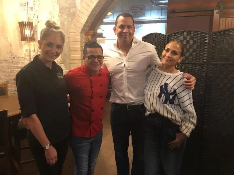 Celebrity guests dining at Katya Vineyards